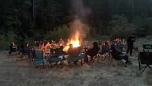 Team Overland campfire