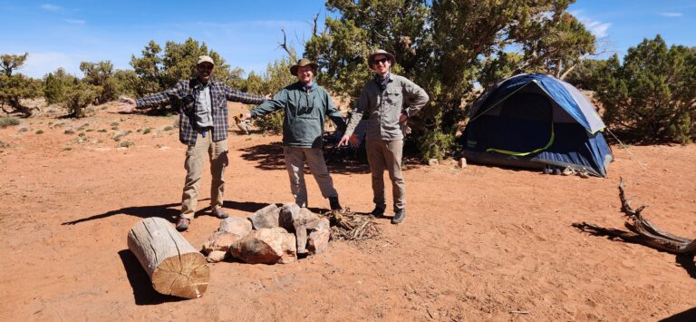 Cleaned up fire pit in Grand Stair Case Escalante, Wilderness Volunteers project